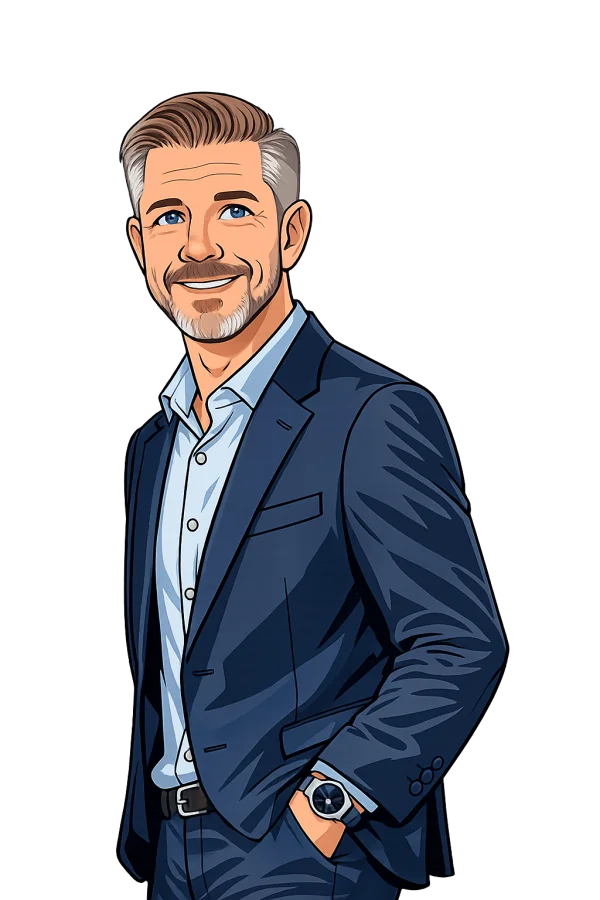 Illustration of Jay Kovar ready to take your call